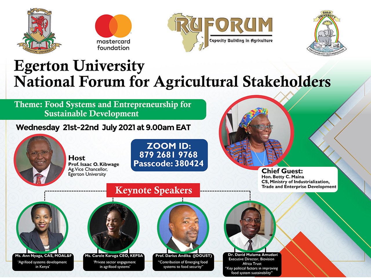 4th Egerton University National Forum for Agricultural Stakeholders